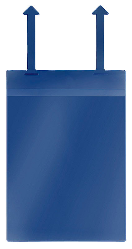 Gitterboxtasche, DIN A4, Hochformat, PVC, mit Laschen, blau