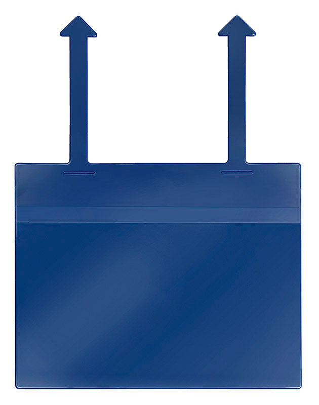 Gitterboxtasche, DIN A5, Querformat, PVC, mit Laschen, blau