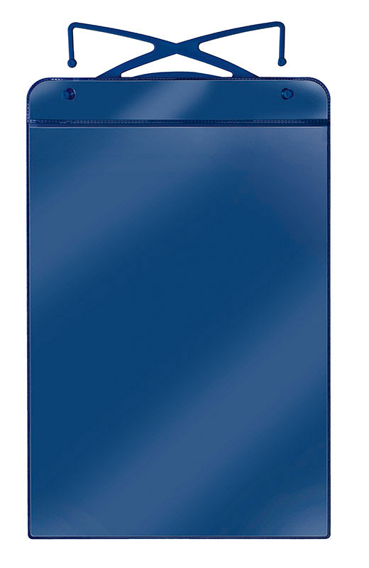Gitterboxtasche, DIN A4, Hochformat, PVC, mit Bügel, blau