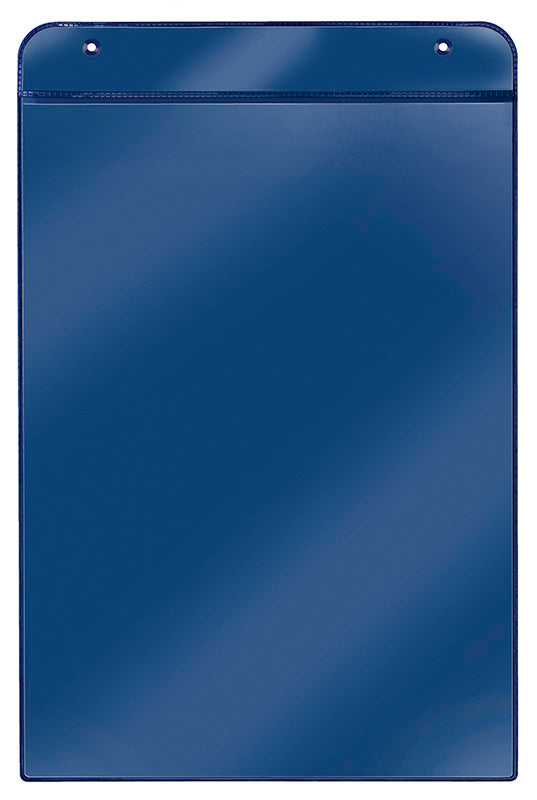 Magnettasche, DIN A4, Hochformat, PVC, mit Magnetstreifen, blau