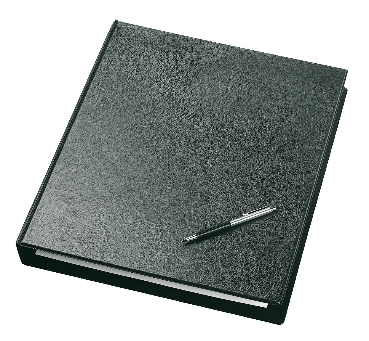 Ringbuch Exclusiv, DIN A3 hoch, ledergen. Folie, 4-D-Ring-Mechanik 30 mm, schwarz