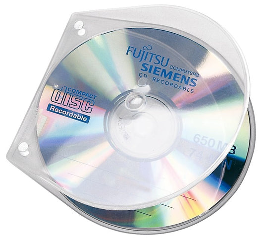 CD/DVD Hüllen VELOBOX®, 125x125x4mm, PP, unzerbrechlich, 10er SB-Packung, transparent