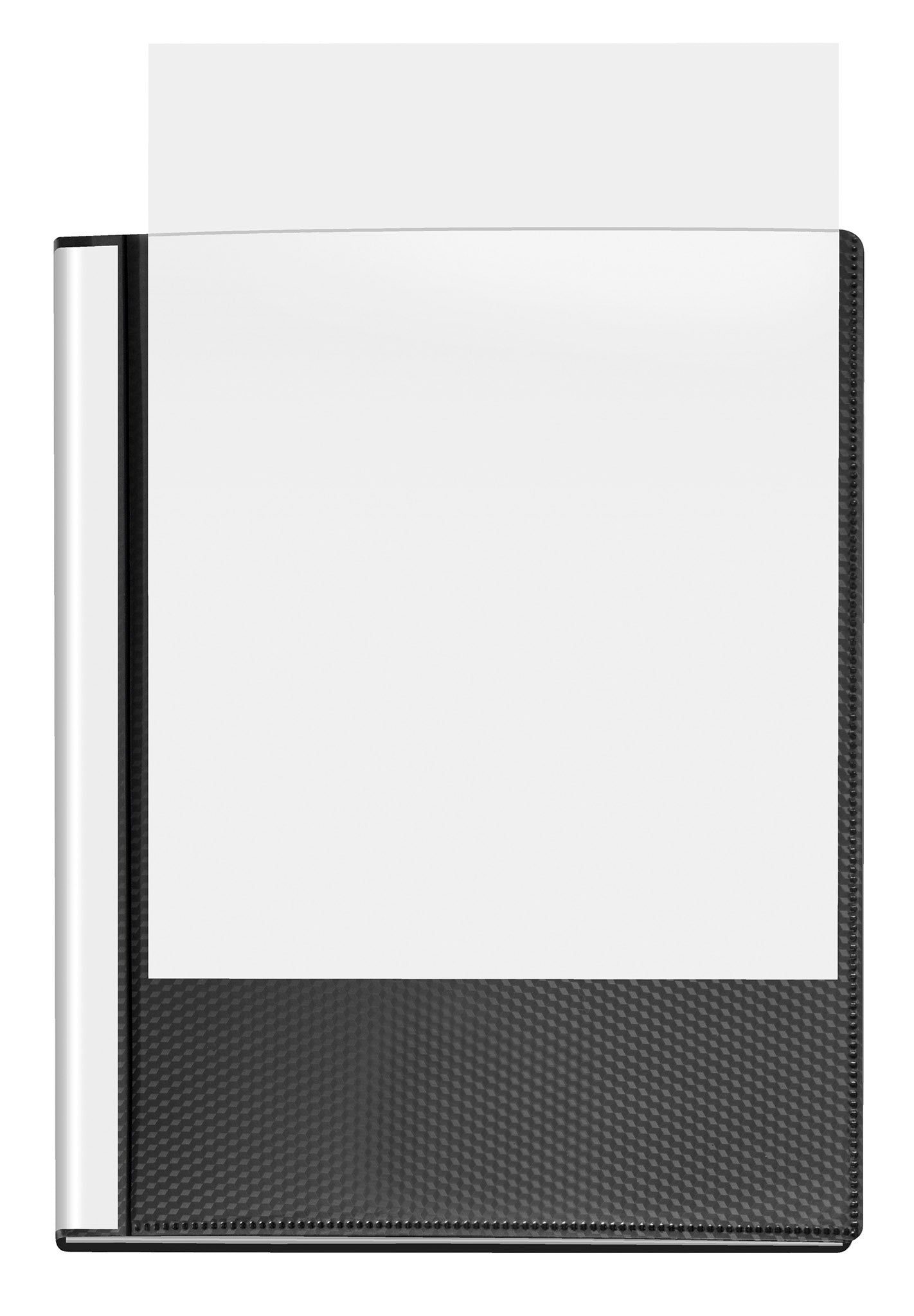 Präsentations-Sichtbuch Diamond, DIN A4, PP, 12 eingeschweißte Hüllen=24 Seiten, schwarz