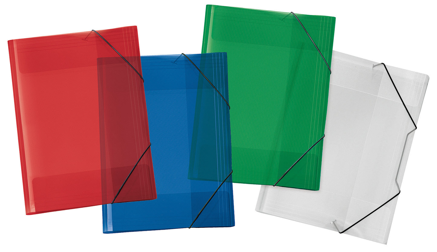 Crystal folder, DIN A3, strong PP film, in striped look, transparent