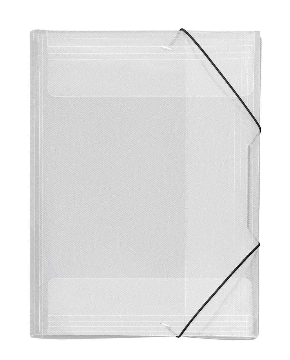 Sammelmappe Crystal, DIN A3, starke PP-Folie, in Streifenoptik, transparent