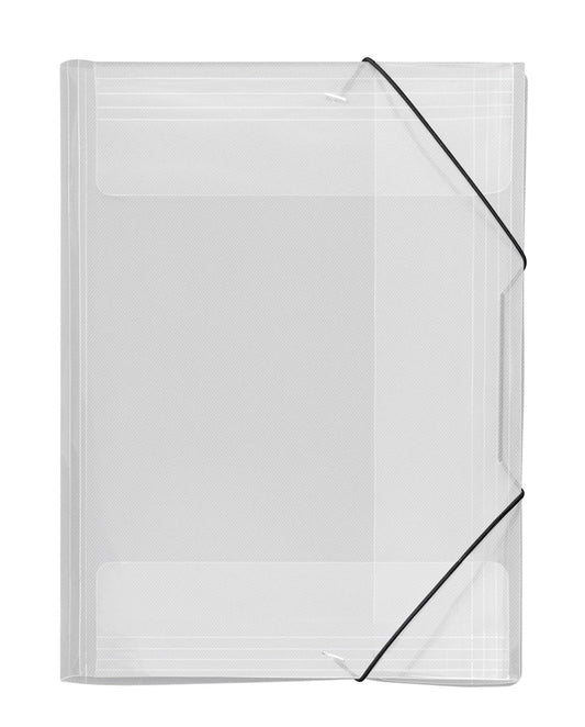 Sammelmappe Crystal, DIN A3, starke PP-Folie, in Streifenoptik, transparent