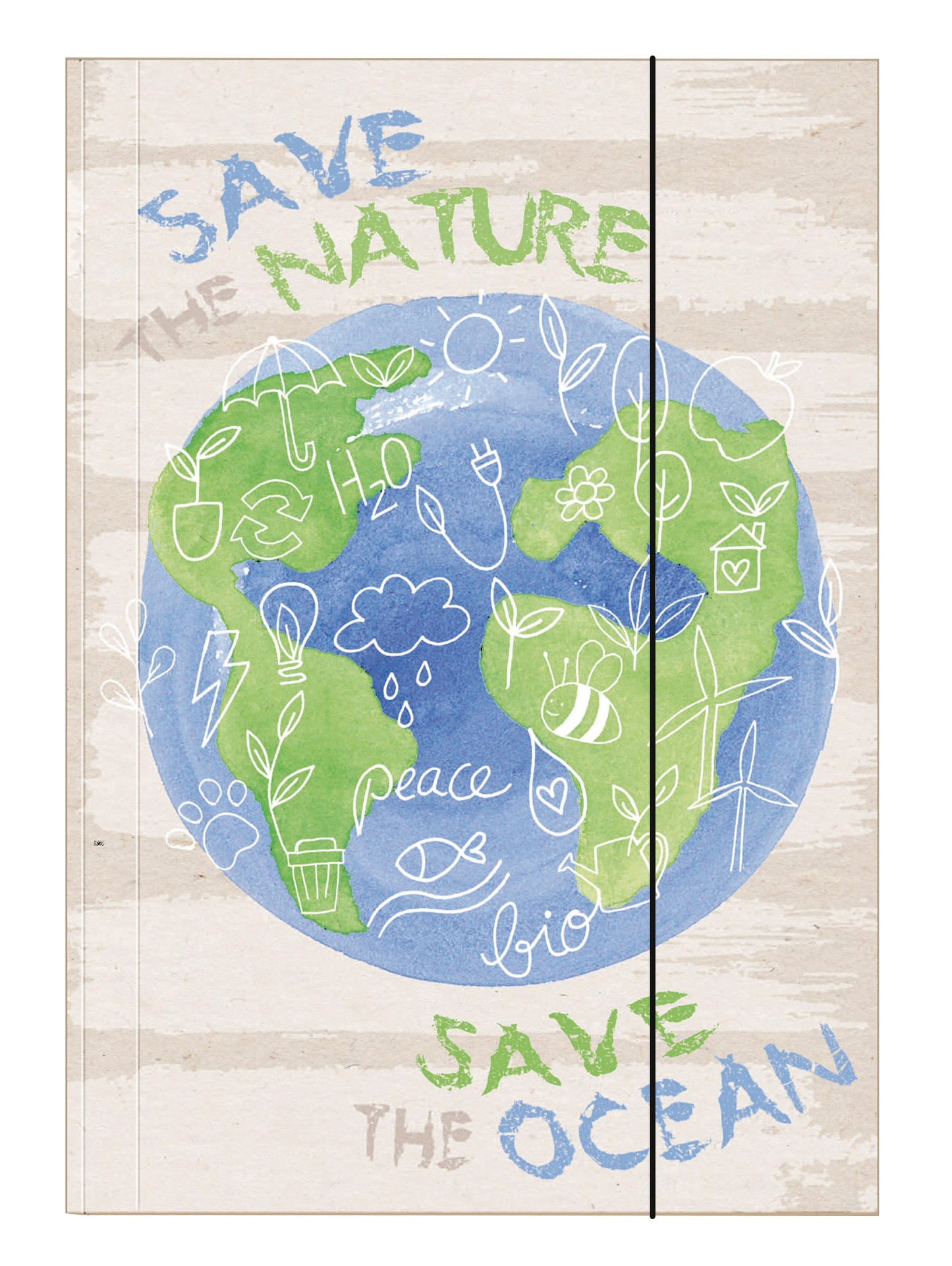 Sammelmappe Natur, DIN A3, Karton