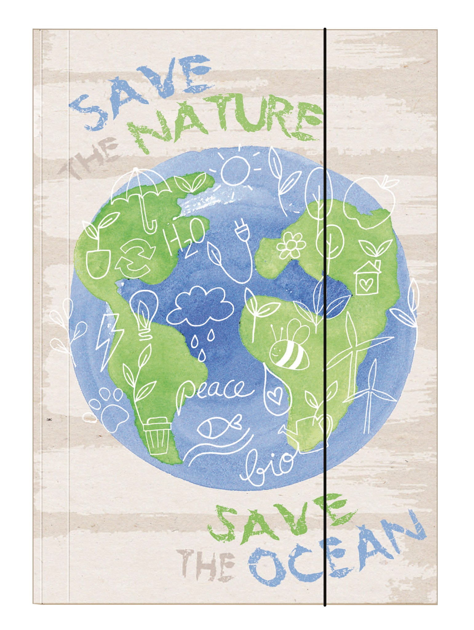 Sammelmappe Natur, DIN A3, Karton