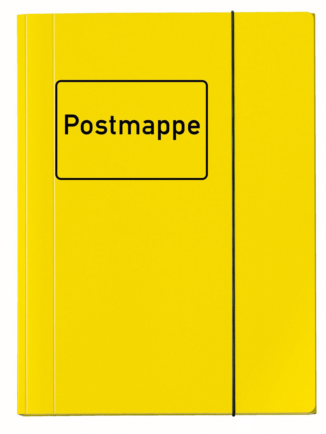 Sammelmappe VELOCOLOR® mit Aufdruck Postmappe, DIN A4, Karton glanzkaschiert, gelb