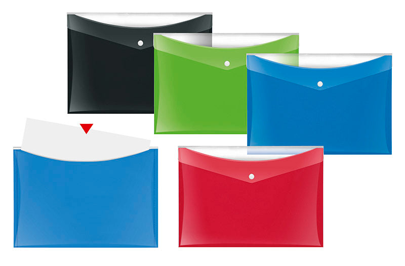 Projekt-/Dokumententasche VELOCOLOR®, DIN A4, PP, ca. 100 Blatt, mit Tasche