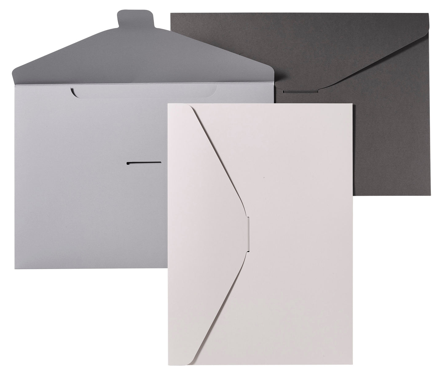 Dokumententasche Grey Elegance, DIN A4, 3er Set, umweltfreundliches FSC-zertifiziertes Papier,  ohne Folienkaschierung, Farben: beige, grau, anthrazit