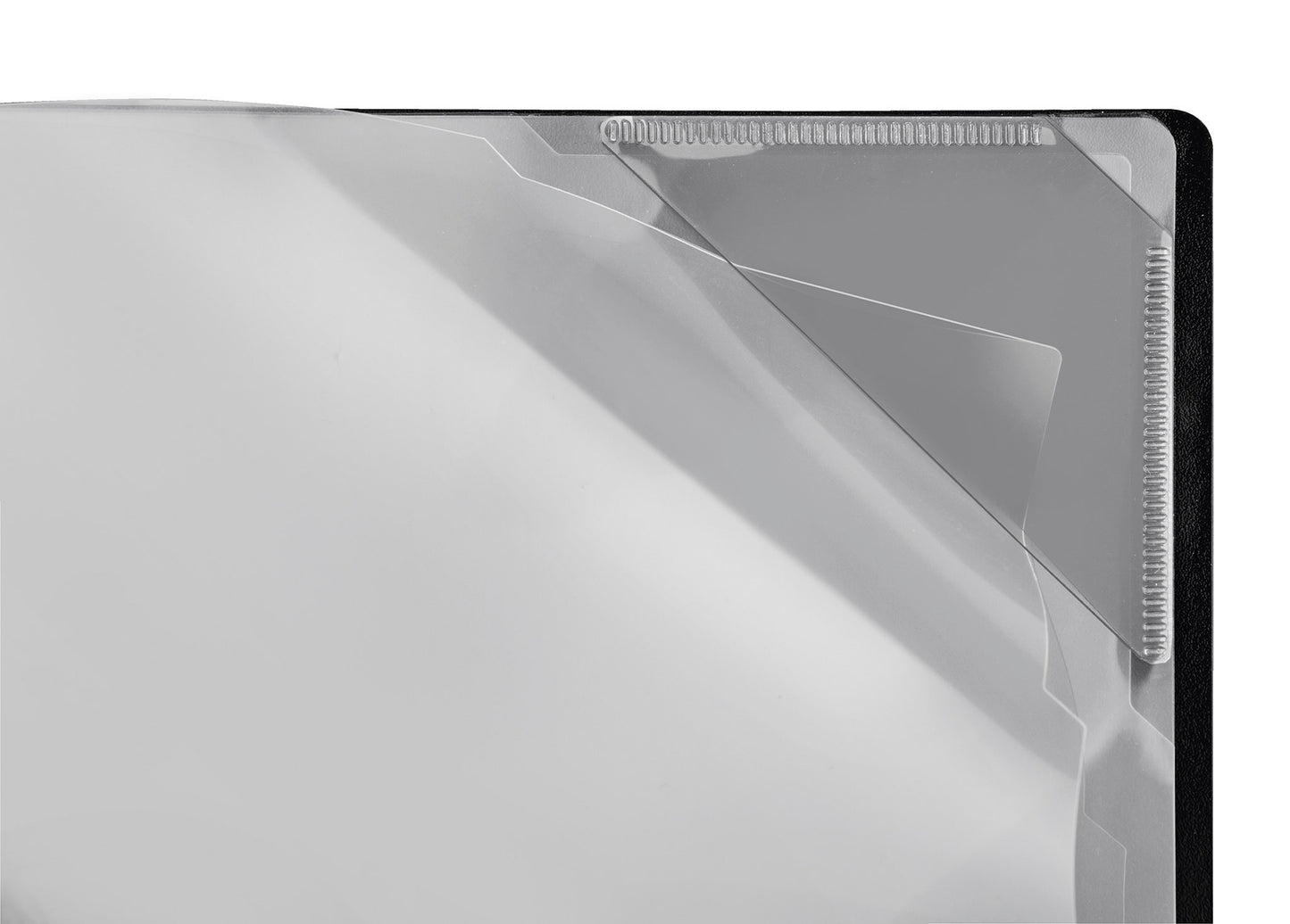 Sichtmappe Diamond, DIN A4, PP, innen 4 Sichttaschen, oben und rechts offen