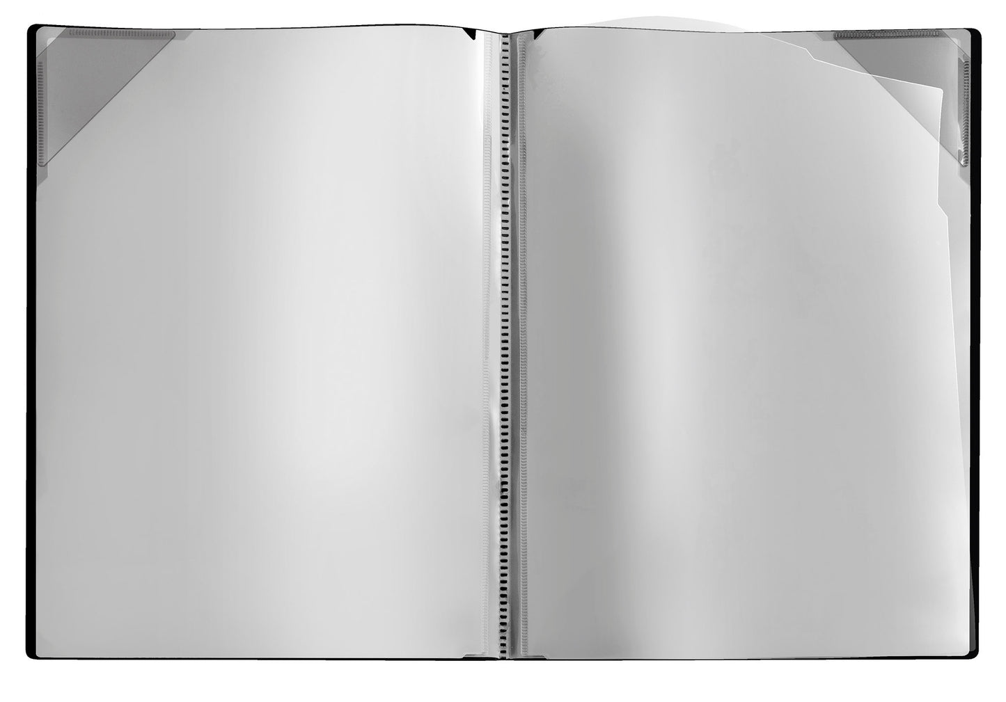 Sichtmappe Diamond, DIN A4, PP, innen 4 Sichttaschen, oben und rechts offen