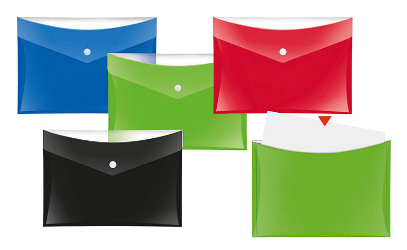 Projekt-/Dokumententasche VELOCOLOR®, DIN A5, PP, ca. 100 Blatt, mit Tasche