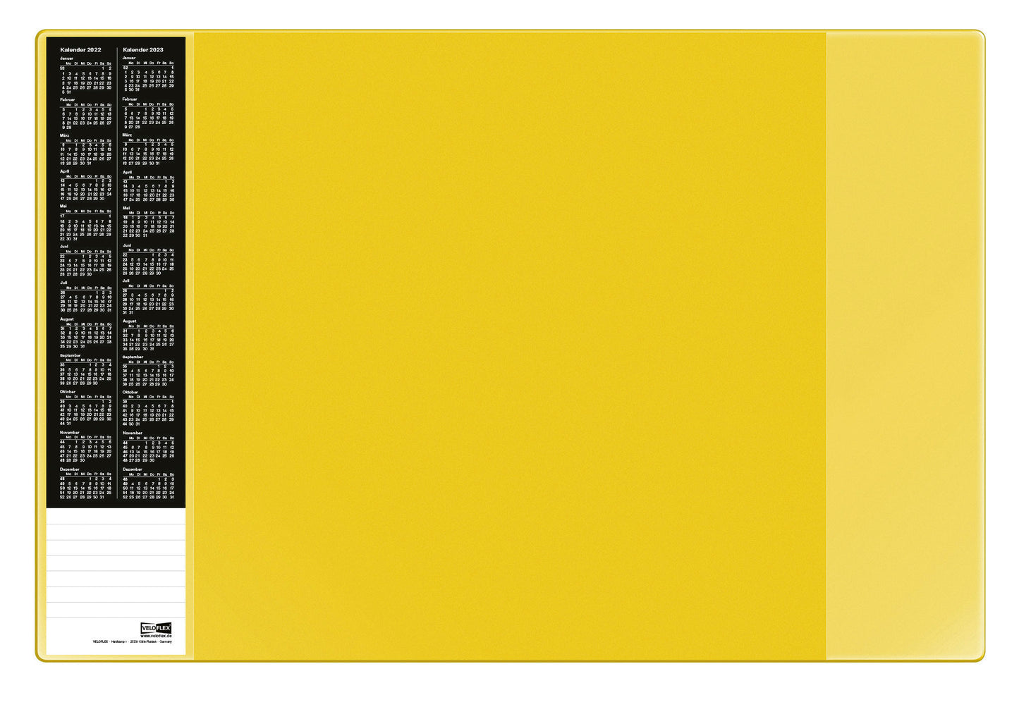 Schreibunterlage VELOCOLOR®, 40 x 60 cm, mit seitlichen Taschen