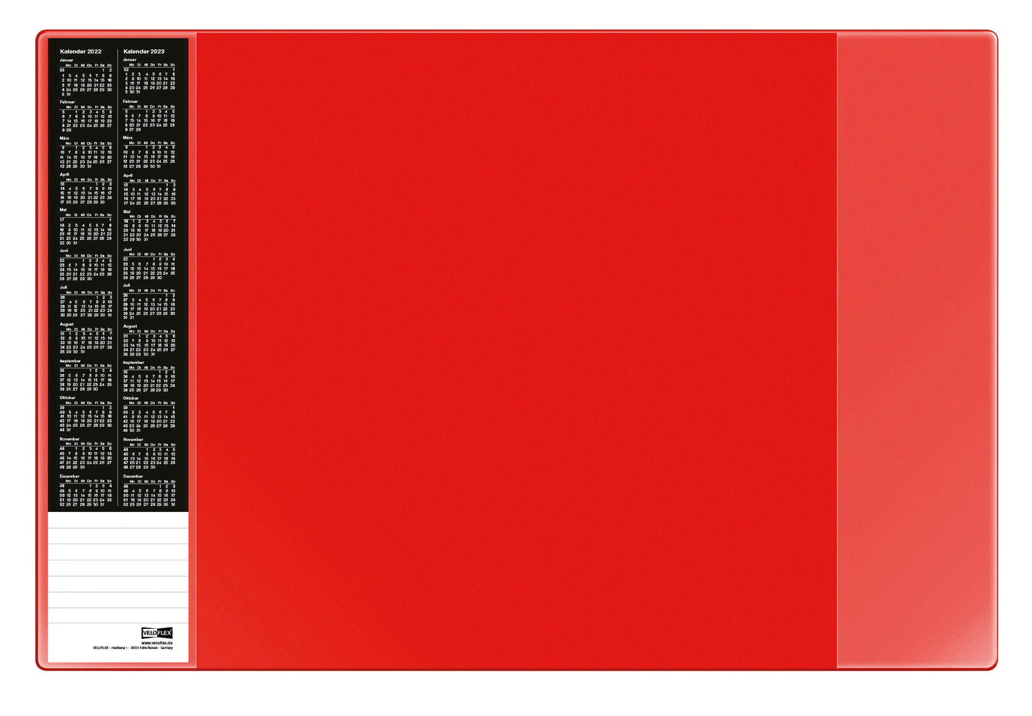 Schreibunterlage VELOCOLOR®, 40 x 60 cm, mit seitlichen Taschen