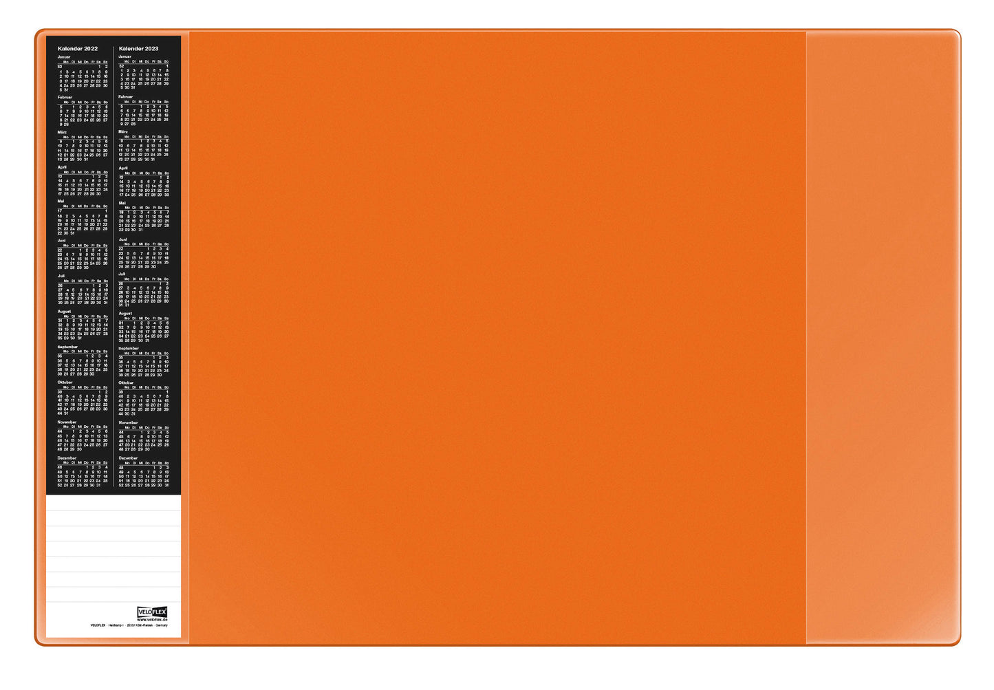 Schreibunterlage VELOCOLOR®, 40 x 60 cm, mit seitlichen Taschen