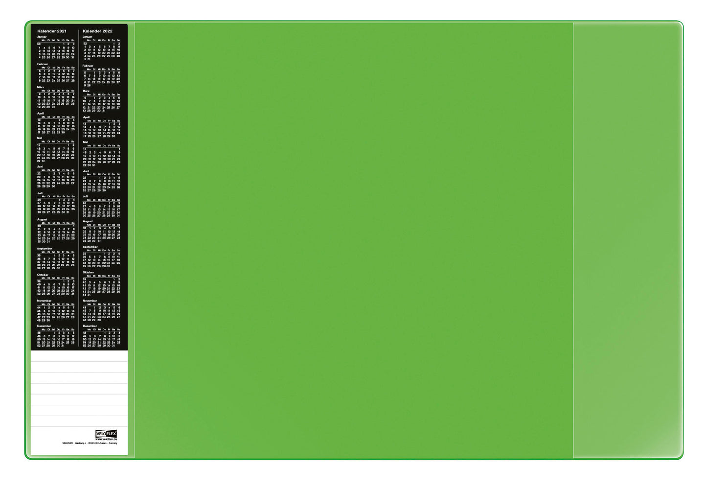 Schreibunterlage VELOCOLOR®, 40 x 60 cm, mit seitlichen Taschen