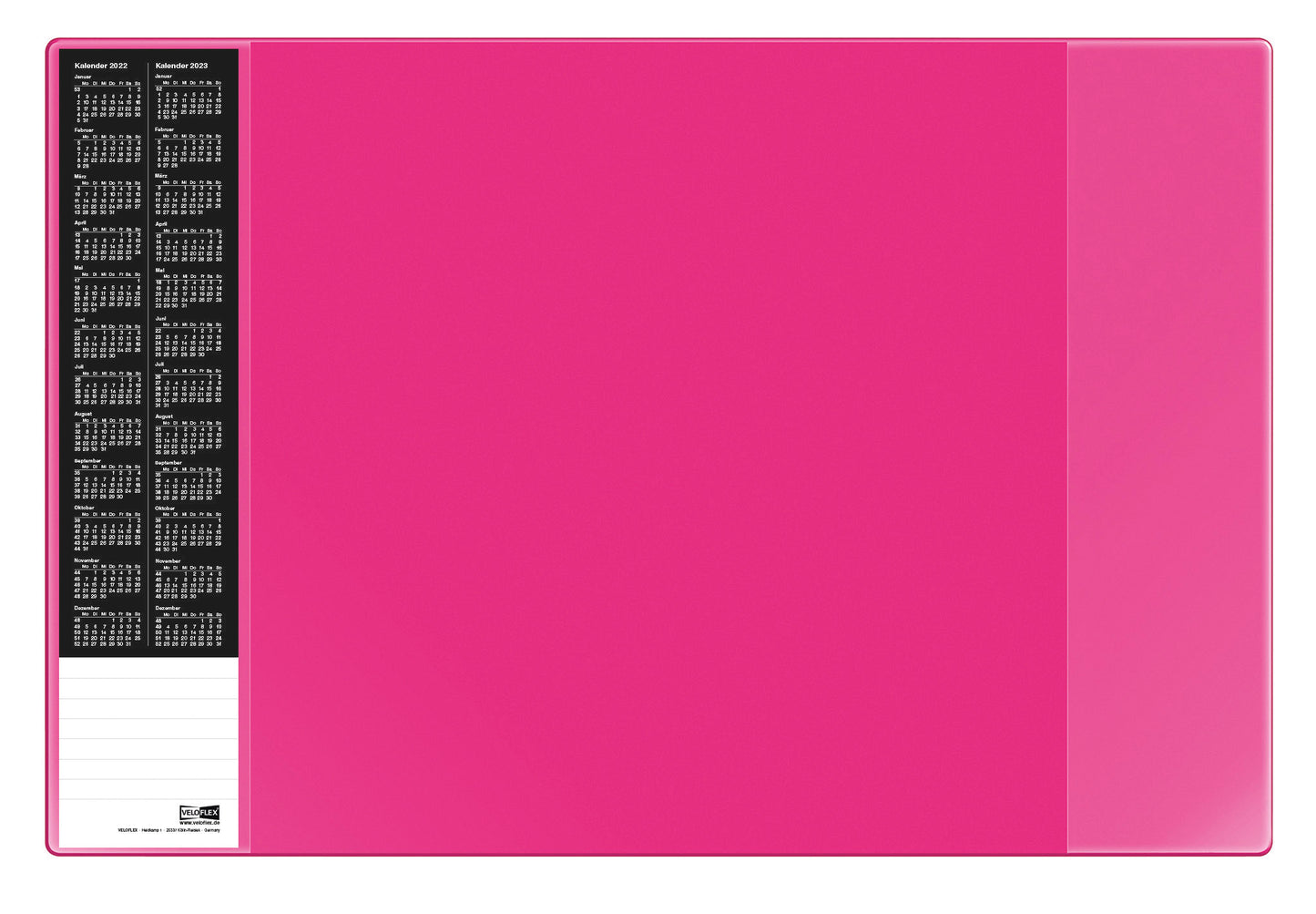 Schreibunterlage VELOCOLOR®, 40 x 60 cm, mit seitlichen Taschen