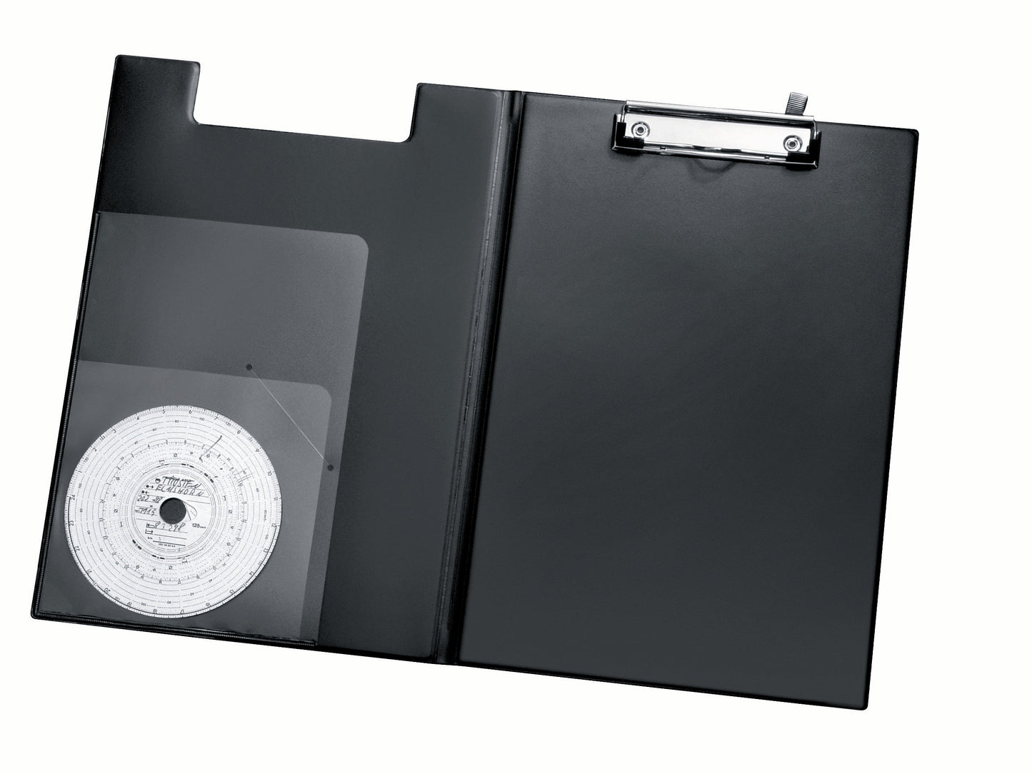Clipboard Komfort, DIN A4, PVC-Folie, Metallklammer, Stifthalterung, schwarz