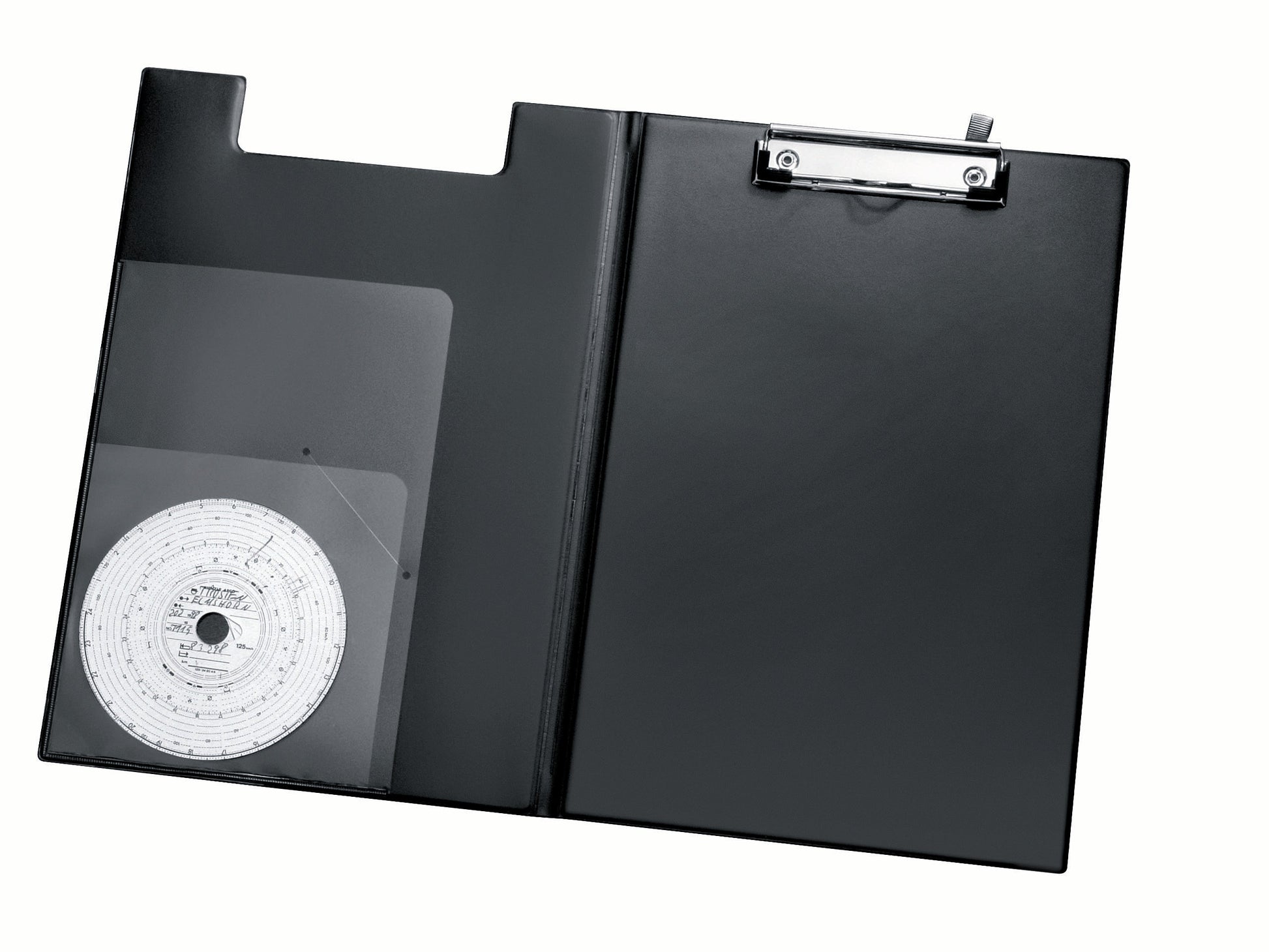 Clipboard Komfort, DIN A4, PVC-Folie, Metallklammer, Stifthalterung, schwarz
