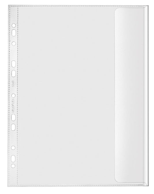 Dokumentenhüllen, Folioformat, PP 130my, dokumentenecht, 10er SB-Packung, transparent farblos