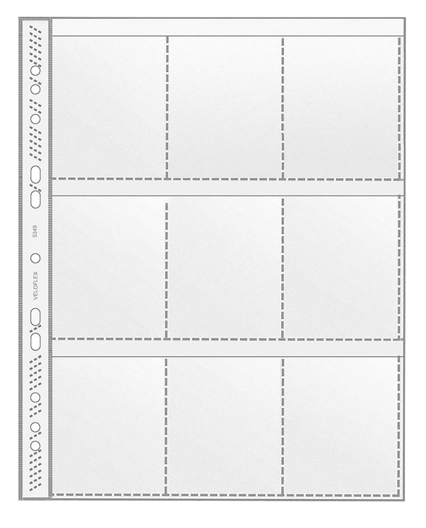 Sammelhülle, DIN A4, PP 140 my, mit 9 Taschen für Sammelkarten, glasklar