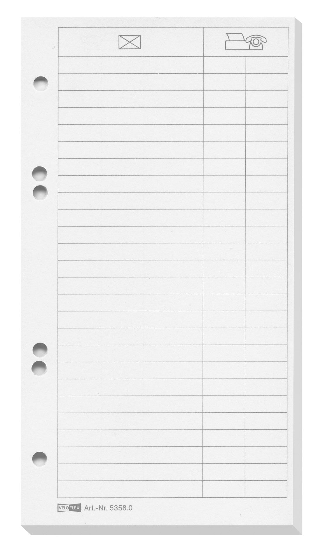 Karton-Ersatzeinlagen, 11,4 x 21 cm, 25 Blatt, passend für Artikel 4152590 und 41507..