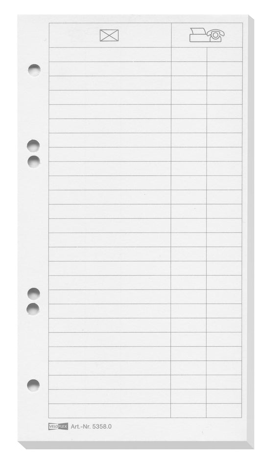 Karton-Ersatzeinlagen, 11,4 x 21 cm, 25 Blatt, passend für Artikel 4152590 und 41507..