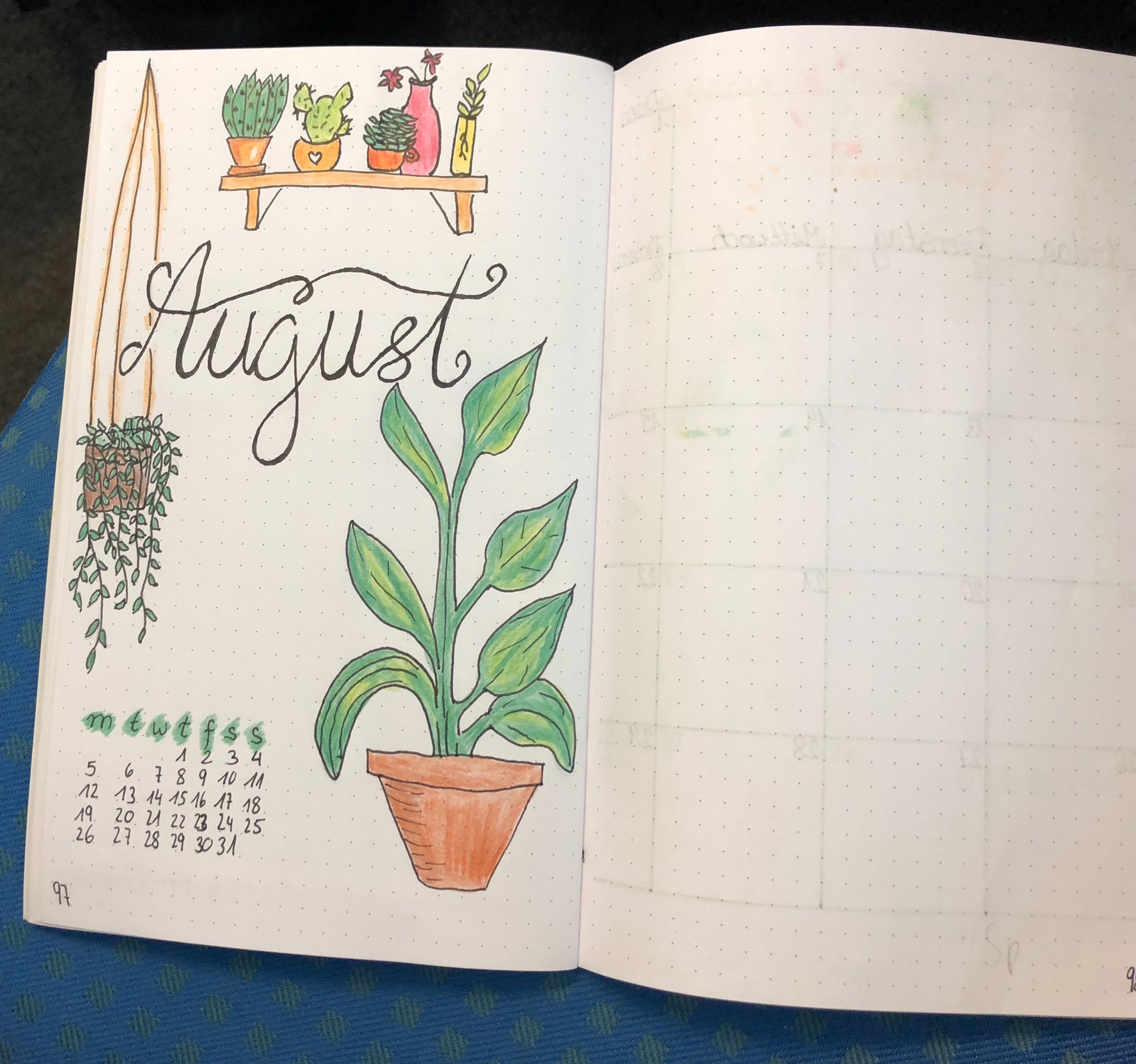 Bullet Journal Notizbuch, 13 x 21 cm, regeneriertes Leder, 2x 64 Blatt Einlagen