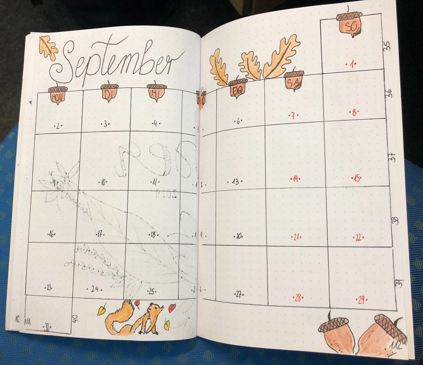 Bullet Journal Notizbuch, 13 x 21 cm, regeneriertes Leder, 2x 64 Blatt Einlagen