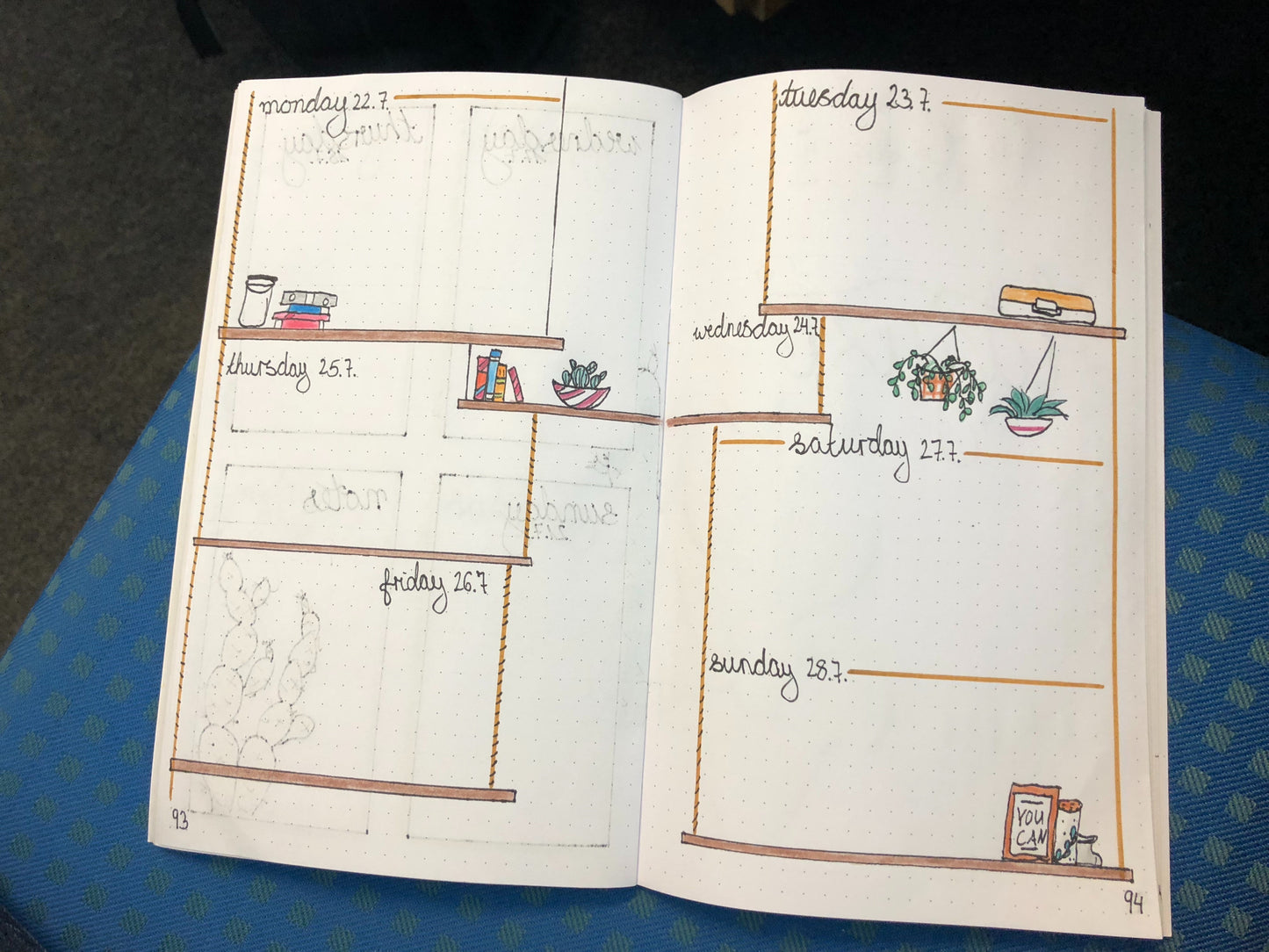 Bullet Journal Notizbuch, 13 x 21 cm, regeneriertes Leder, 2x 64 Blatt Einlagen