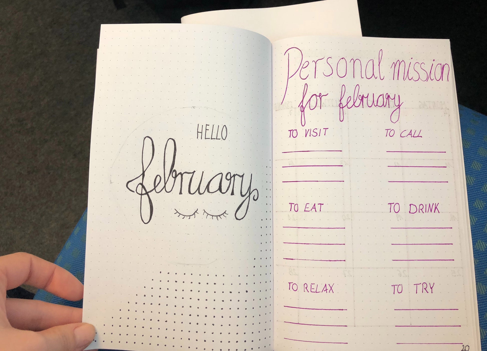 Bullet Journal Notizbuch, 13 x 21 cm, regeneriertes Leder, 2x 64 Blatt Einlagen