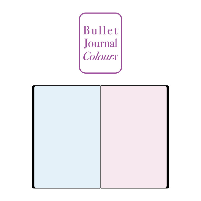 Einlage Colours, für Bullet Journal, 13 x 21 cm, 2er Set